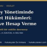 vekalet hukumleri ozen hesap verme