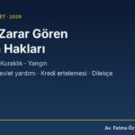 Afetten zarar gören çiftçinin hakları: TARSİM, 2090 devlet yardımı ve kredi ertelemesi