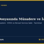 Bahis Dosyasında Müsadere ve El Konulan Paranın İadesi 2026: 7258 m.5, TCK 54-55, KYOK, Beraat ve HAGB Sonrası Akıbet, CMK 131-132 ve 256, Tazminat ve İade Talep Dilekçesi Örneği