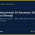 Yasa Dışı Bahis Dosyasında El Koymaya İtiraz Dilekçesi Örneği 2026: Hesap, Araç, Taşınmaz ve Şirket — CMK m.128, 7258 m.5, Kısmi Serbest Bırakma (Word ve PDF)