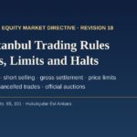 Borsa Istanbul trading rules under the Equity Market Directive: market segments, price limits and halts