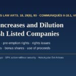 Capital increases and dilution in Turkish listed companies: registered capital, pre-emption rights, rights issues and bonus shares
