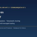 Derivatives in Turkey: Borsa Istanbul VİOP, Takasbank clearing, OTC derivatives and leveraged trading