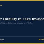 Personal Liability of Directors and Managers in Turkish Fake Invoice Cases