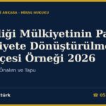 Elbirliği Mülkiyetinin Paylı Mülkiyete Dönüştürülmesi Dilekçesi Örneği 2026 — TMK m.644, Önalım ve Tapu