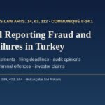 Financial reporting fraud and audit failures in Turkish listed companies: Capital Markets Law Articles 14, 63 and 112