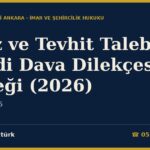 İfraz ve Tevhit Talebinin Reddi Dava Dilekçesi Örneği (2026) — İmar m.15-16