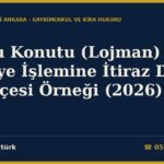 Kamu Konutu (Lojman) Tahliye İşlemine İtiraz Dava Dilekçesi Örneği (2026) — 2946 m.7, 8