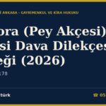 Kapora (Pey Akçesi) İadesi Dava Dilekçesi Örneği (2026) — TBK m.177, 178