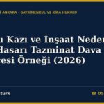 Komşu Kazı ve İnşaat Nedeniyle Bina Hasarı Tazminat Dava Dilekçesi Örneği (2026)