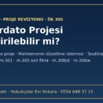 Konkordato projesinin değiştirilmesi: ön proje, revize proje ve mahkemenin düzeltme istemesi, İİK 305