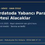 Konkordatoda yabancı para ve sınır ötesi alacaklar: Yargıtay HGK 19.11.2025, kayıt süresinin son günündeki kur