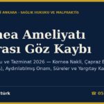 Kornea Ameliyatı Sonrası Göz Kaybı: Hekim Kusuru ve Tazminat 2026 — Kornea Nakli, Çapraz Bağlama (Keratokonus), Aydınlatılmış Onam, Süreler ve Yargıtay Kararları