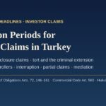 Limitation periods for investor claims in Turkey: deadlines guide for foreign institutional investors