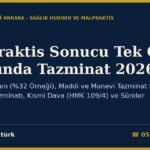 Malpraktis Sonucu Tek Göz Kaybında Tazminat 2026 — Maluliyet Oranı ( Örneği), Maddi ve Manevi Tazminat Kalemleri, Yakınların Tazminatı, Kısmi Dava (HMK 109/4) ve Süreler