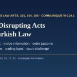 Market-disrupting acts under Turkish law: Capital Markets Law Article 104 and Communiqué VI-104.1