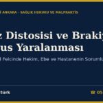 Omuz Distosisi ve Brakiyal Pleksus Yaralanması: Doğumda Kol Felcinde Hekim, Ebe ve Hastanenin Sorumluluğu, Tazminat