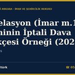 Parselasyon (İmar m.18) İşleminin İptali Dava Dilekçesi Örneği (2026) — DOP ve Tahsis