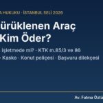 selde suruklenen arac carpti kapak
