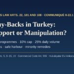 Share buy-backs in Turkey: Capital Markets Law Article 22, Communiqué II-22.1 and the line between price support and manipulation