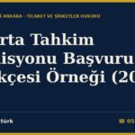 Sigorta Tahkim Komisyonu Başvuru Dilekçesi Örneği (2026) — 5684 m.30