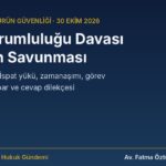 Ürün sorumluluğu tazminat davasında imalatçı ve ithalatçının savunması, 7223 m.6 ve 21, zamanaşımı, arabuluculuk ve cevap dilekçesi rehberi kapak görseli