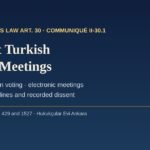 Voting at Turkish general meetings: proxies, custodian voting and electronic participation