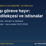 Yapı denetim kuruluşlarının bölge dışı görevden çekilme dilekçesi, Antalya A–B kısımları, Kocaeli ve Balıkesir bölgeleri – hukuki analiz kapak görseli