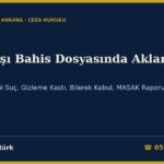 Yasa Dışı Bahis Dosyasında Aklama İsnadı 2026: TCK 282 — Öncül Suç, Gizleme Kastı, Bilerek Kabul, MASAK Raporu, Koruma Tedbirleri, Müsadere ve Savunma