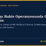 Yasa Dışı Bahis Operasyonunda Gözaltı 2026: İlk 4 Gün — İfade, Tutuklama, Hesap ve Mal Varlığına El Koyma, Şirkete Kayyım (7258 m.5, TCK 282, CMK 91-133)