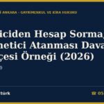 Yöneticiden Hesap Sorma, Azil ve Yönetici Atanması Dava Dilekçesi Örneği (2026) — KMK m.34, 39